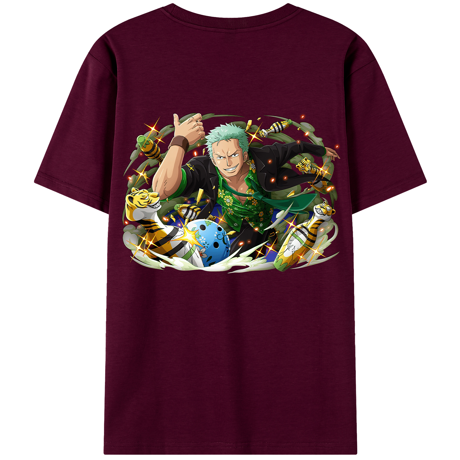 ワンピース ロロノア・ゾロ ONE PIECE Roronoa Zoro レディース半袖Tシャツ(バックプリント)